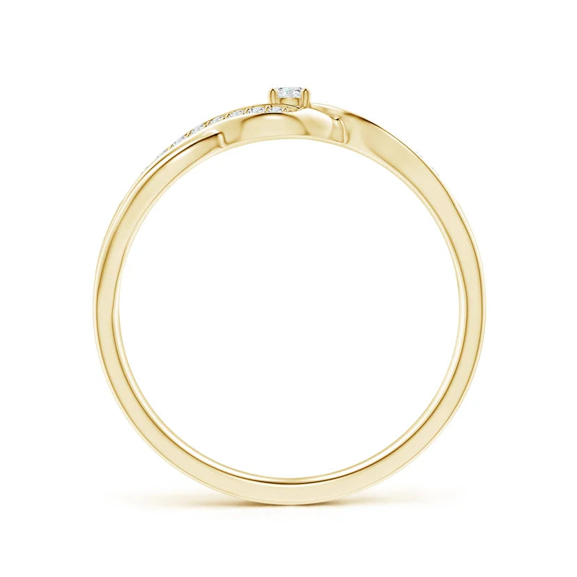 2 carat round brilliance E VS engagement ring handcrafted in 14k gold, certified mark 14k gold