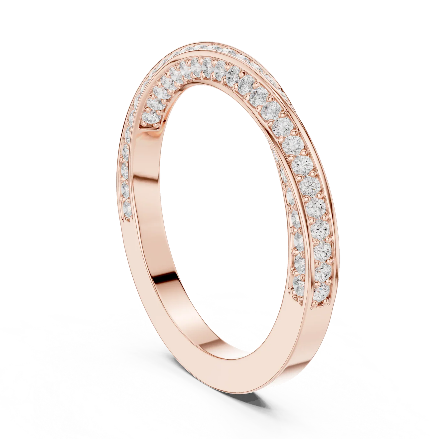 2 carat round brilliance diamond E VS engagement ring handcrafted in 14k gold