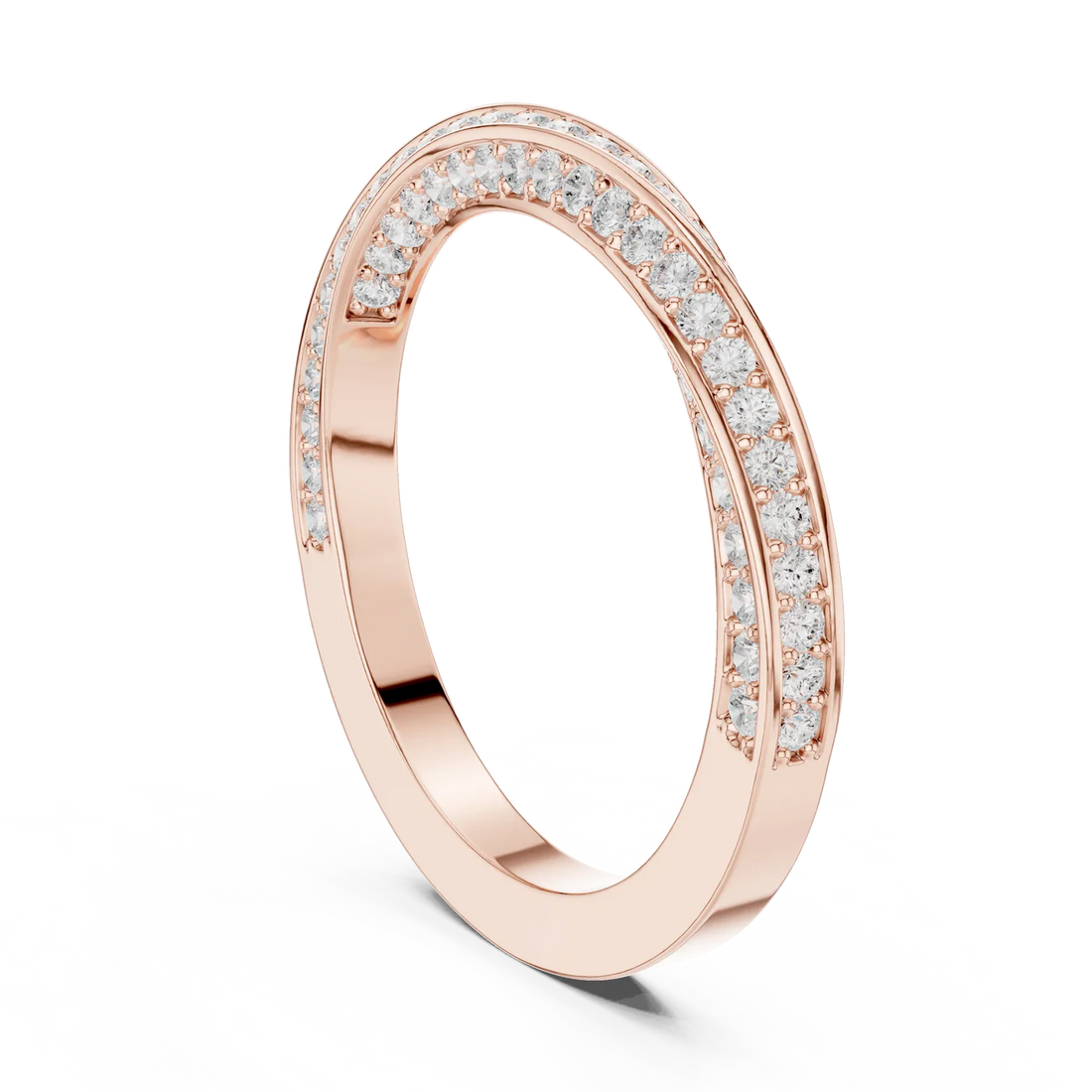 2 carat round brilliance diamond E VS engagement ring handcrafted in 14k gold