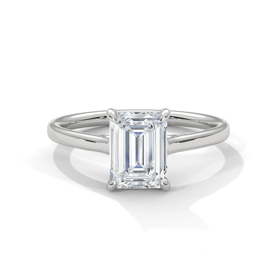 4 carat vs Emerald IGI certified handcrafted with 14k white gold made with high excellence craftsmanship with lab-grown vs igi certified