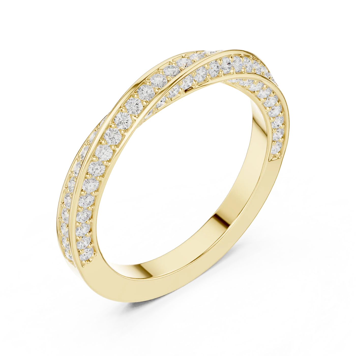 2 carat round brilliance diamond E VS engagement ring handcrafted in 14k gold