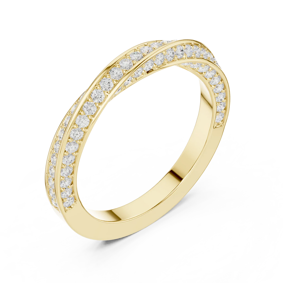 2 carat round brilliance diamond E VS engagement ring handcrafted in 14k gold