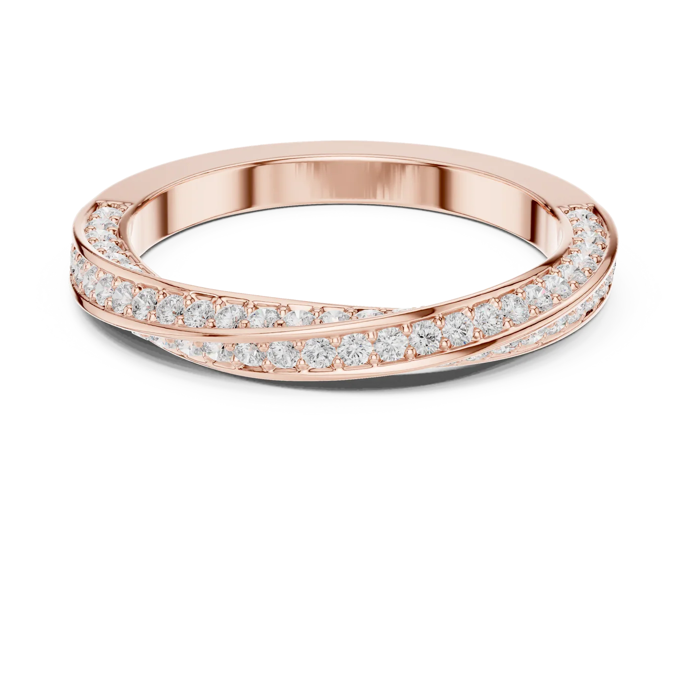 2 carat round brilliance diamond E VS engagement ring handcrafted in 14k gold