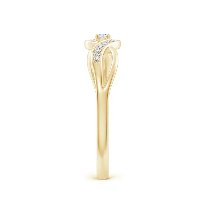 2 carat round brilliance E VS engagement ring handcrafted in 14k gold, certified mark 14k gold