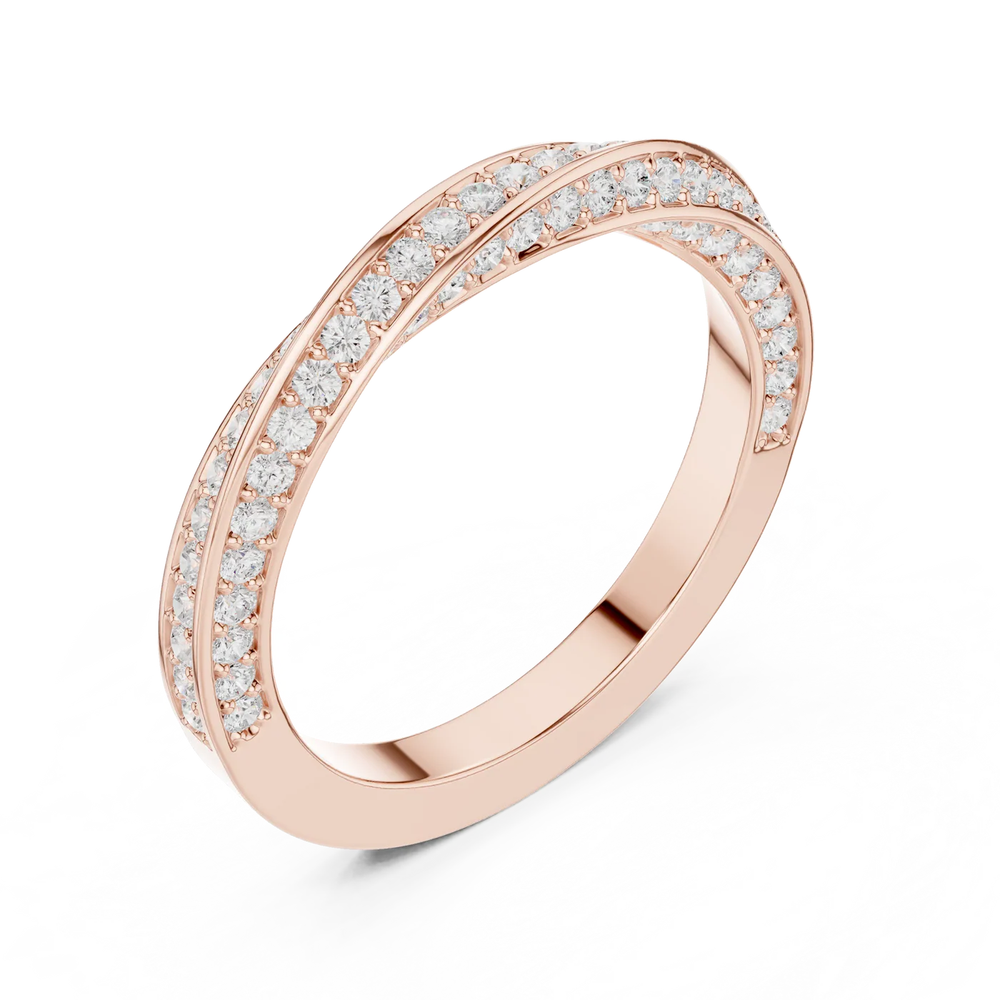 2 carat round brilliance diamond E VS engagement ring handcrafted in 14k gold