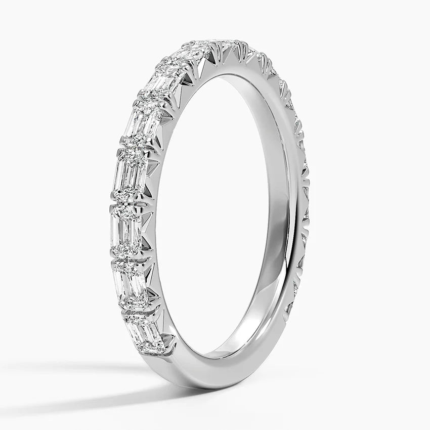 3 carat emerald engagement band E VS engagement ring handcrafted in 14k gold certified mark