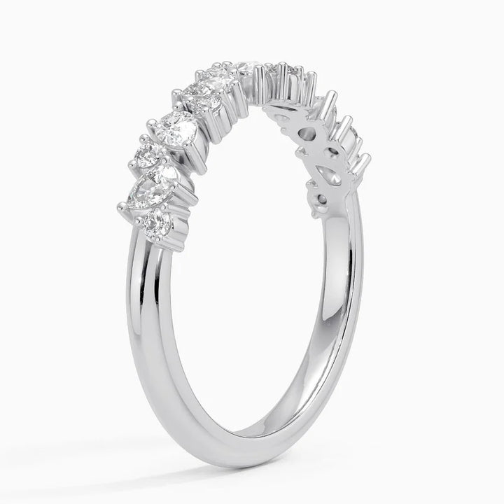3 carat fancy shape diamond E  VS . Eye Clean Diamond , handcrafted in 14k gold , certified mark 14k gold