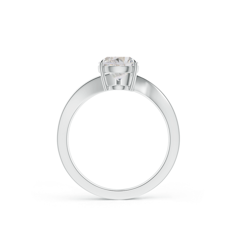 3 carat pear  center stone igi certified Ef VS engagement ring handcrafted in 14k gold