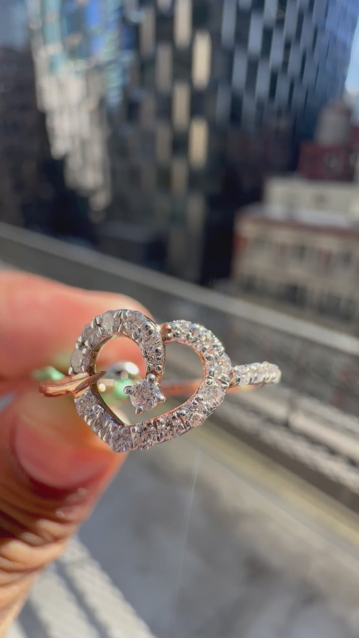 5 carat heart   cut diamond ring handcrafted in  14k gold with highest color grade in  igi certified diamond